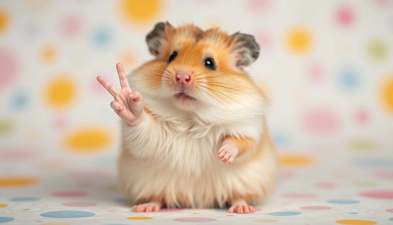hamster peace sign meme png
